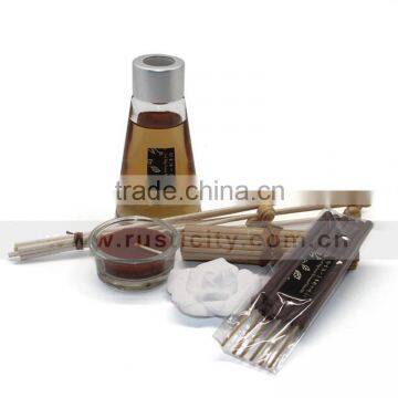 Home Decoration Glass Bottle With Essential Oil Reed Diffuser With Incense Stick photo-5