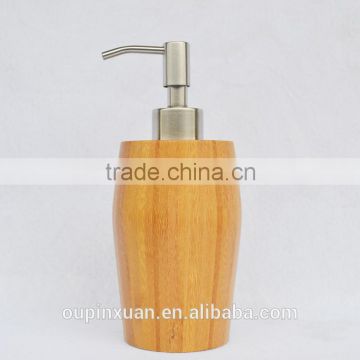 Simple and elegant bamboo shampoo bottle ,bathroom furniture.