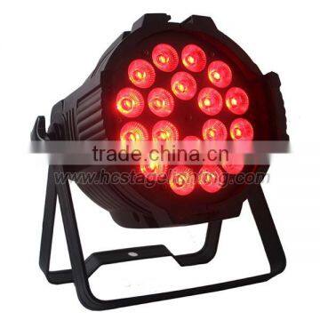 Strong brightness 18*10w 4 in 1 rgbw uv led par light