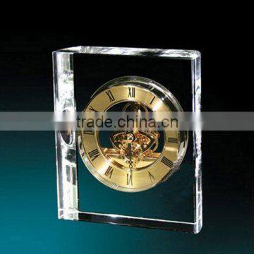 crystal desk mechanical clock gifts/office decoration