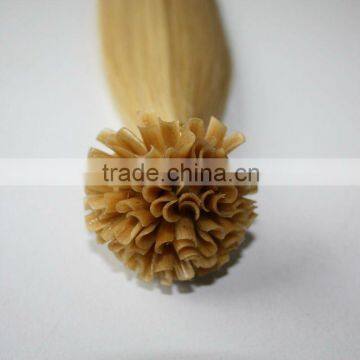 very good silky stragiht human hair u-tip hair hair extensions