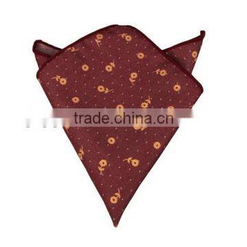 Custom Red Dash Pocket Square in Cotton photo-2