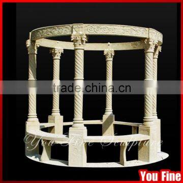 Hand Carved Decorative Outdoor Garden Cheap Marble Gazebo