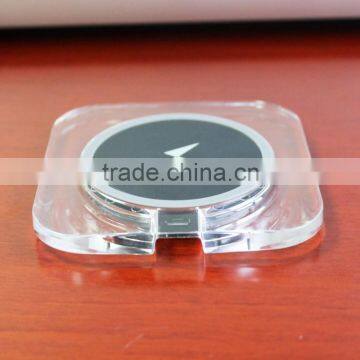 New Transparent Wireless Charger Qi Standard Real 5V 1.5A with 2 USB Out For Samsung S6 Edge Plus