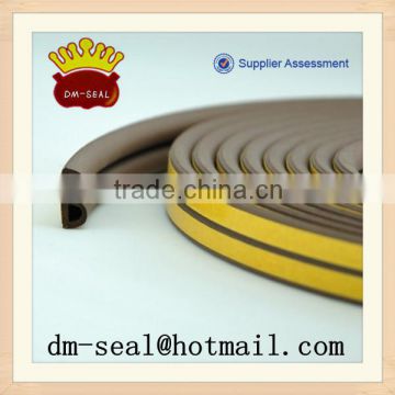 window rubber seals P, E and D shape