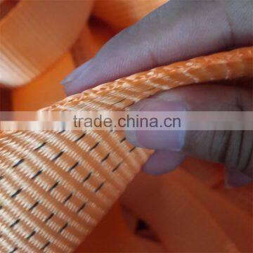 50mm 10000KG High Tenacity Heavy Duty Polyester Woven Belt for Cargo Lashing photo-5