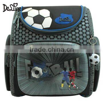 Football print boys school bags for kids school backpack