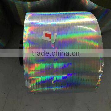 Custom pattern hologram cigarette BOPP tear tape jumbo roll