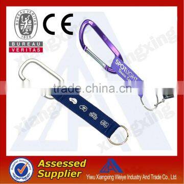 High quality special rectangle shape carabiner lanyards wholesale