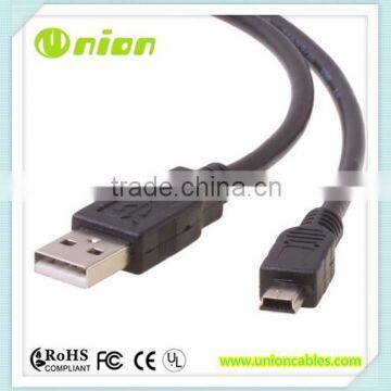 New 3 Ft USB 2.0 Type A Male To Mini B 5 Pin Male Camera Cellphone Data Cable