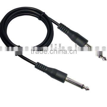 Audio Cable,6.35MM MONO Plug to 6.35 MONO Plug