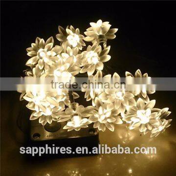 20L Led Solar Christmas Decoration String Light--lotus