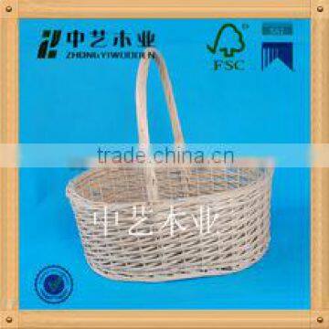 FSC&SA8000 round wicker baskets retail