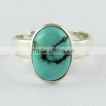 Royston !! Turquoise 925 Sterling Silver Ring, Gemstone Silver Jewellery, Silver Jewellery photo-2