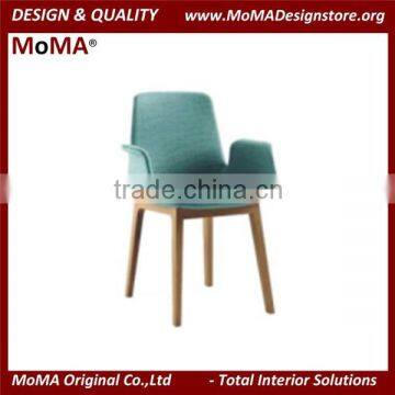 MA-MD348 Dining Arm Chair With Wood Legs