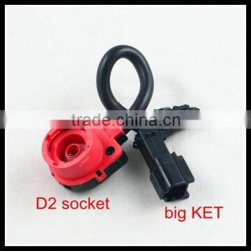 HID D2S D2R D2C Wiring Harness Socket Adapter Harness Connector Cables 35W 55W D2 to Big KET Xenon harness