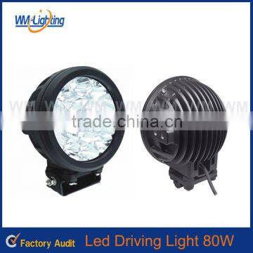 Super 7 inch 80W/90W LED Work Light round LED Driving Lamp Off Road lights for tractor