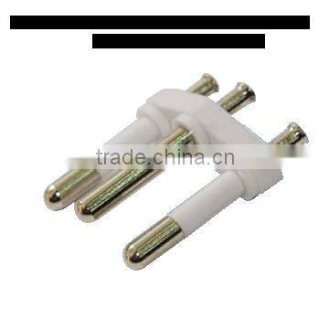 4.0MM 3 pin brasil plug insert without insulation