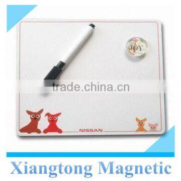 Manufacturer White Pure Magnetic Notepad with a Pen/ Notepad with Magnets