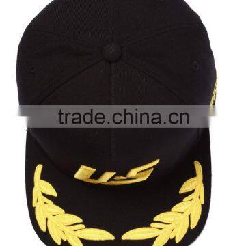 Custom Snapback Brim 6 Panel 3d Embroidery Snapback Hats photo-4