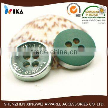 hip designer four hole plating resin shirt buttons
