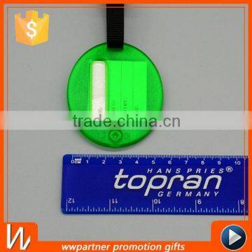 Oval Shaped Blank Luggage Tag With a Plastic Strap photo-2