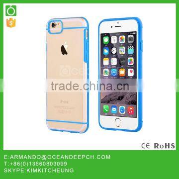 OceanDeep Ultra thin Color Soft TPU Transparent Acrylic Combo Case Back Cover for iPhone6s 6