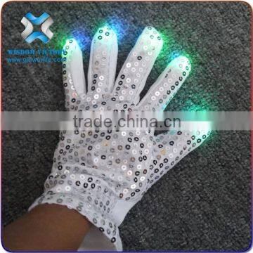 2016 Christmas gift led finger light gloves,gloves led