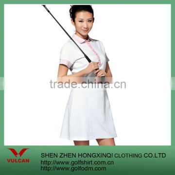 White Casual Women Golf Dress