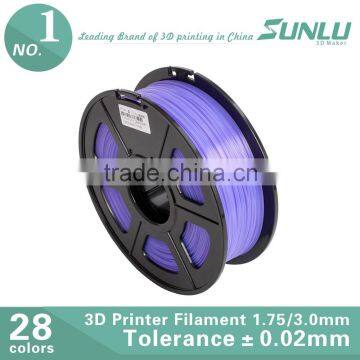 High quality 1.75mm 3mm ABS PLA 3D printer filament
