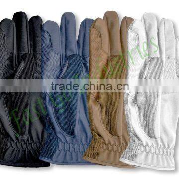 Riding Glove Brown with four colour