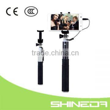 Shineda Amazon FBA service aluminum alloy SD-211 colorful cable take pole selfie stick