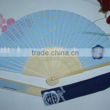 Promotional personalized bamboo fan