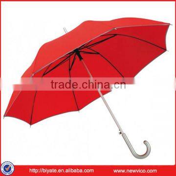 High Quality 23inch Pongee Logo Printing Straight Umbrella