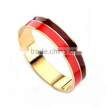 Ladies 316l stainless steel bangle rainbow enamel bangles LB8365