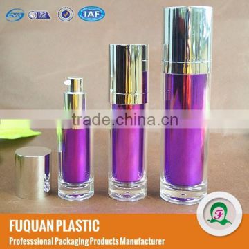 Screen prnting surface handling and pump sprayer acrylic cosmetic bottle