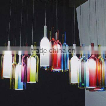 creative glass bottle cutting lamp cover