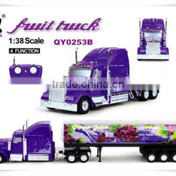 Hot selling! Attractive printing pattern 1:38 4 channel 4x4 rc trucks for sale