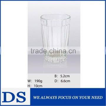 High quality strip juice and milk glass