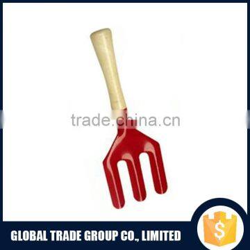 Garden Three-teeth Fork Three Harrow Garden Mini Forks Color Wooden Handle 551379