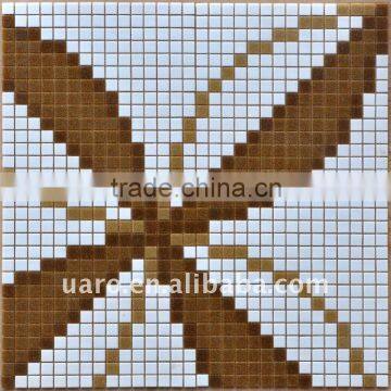 Mosaic mural/flower design glass mosaic pattern 10x10mm