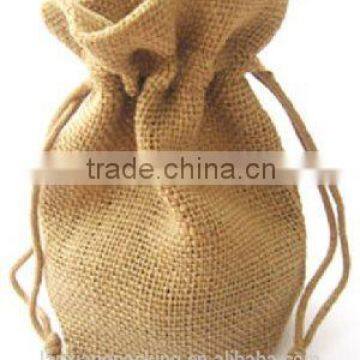 Custom Double Pull Jute Jewelry Pouch