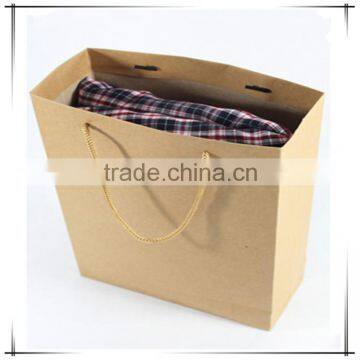 Brown Paper Bag Luxury Shopping Paper Bag For Cloth Foldable Packaging Box photo-5