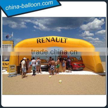 Yellow color inflatable shelter inflatable tunnel for promotional event