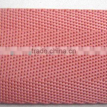 Polyester pink woven jacquard ribbon