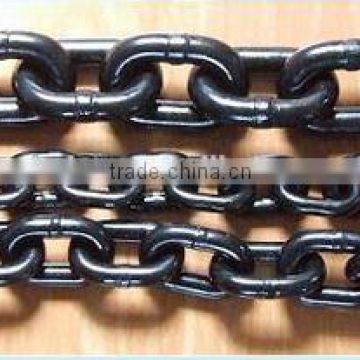 standard black painted link chain and anchor chain