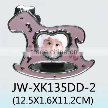 Wholesale Cute Angela Baby Birthday Picture Frames Pink Color and Sliver Plating photo-5