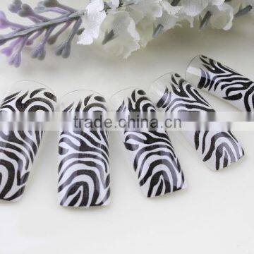 Leopard artificial nail predesig high quality ABS false nail