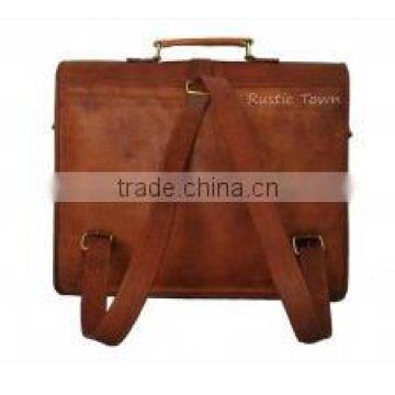 SATCHEL MIDBROWN 16 inch W BACKSTRAP