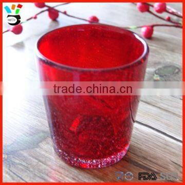 1.75oz Capacity Novelty Design Shot Glass Type Bubble Mini Red Glass Cup